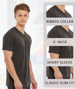 Alternative view of Tultex Men's Poly-Rich V-Neck T-Shirt - 207