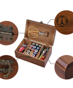 Alternative view of Solid wood sewing box