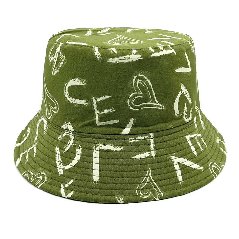 Love Letter Pattern Digital Printing Bucket Hat - Image 8