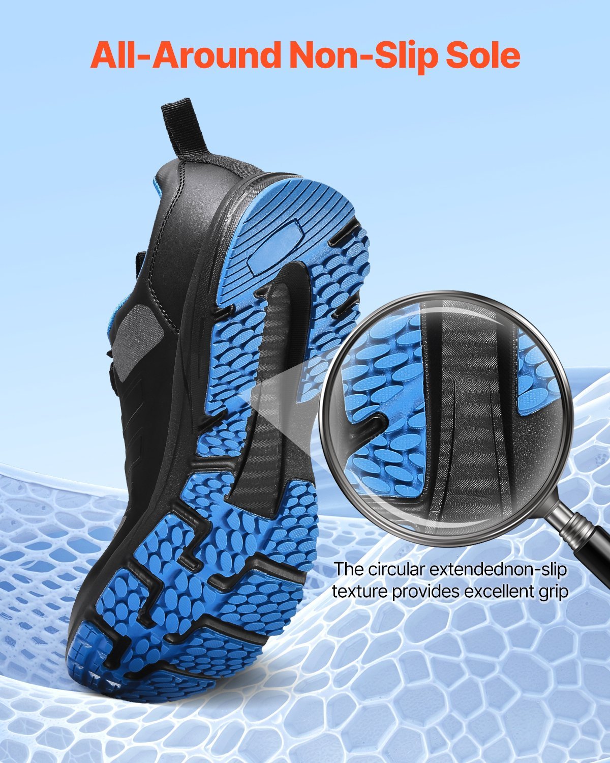 Men’s Cross Training Shoes US 9 Wide Toe Box Arch Support Gym Running Black - Image 4