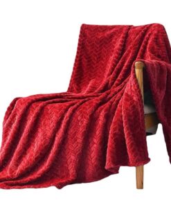 Alternative view of Solid Color Flannel Wheat Grain Blanket Children's Blankets