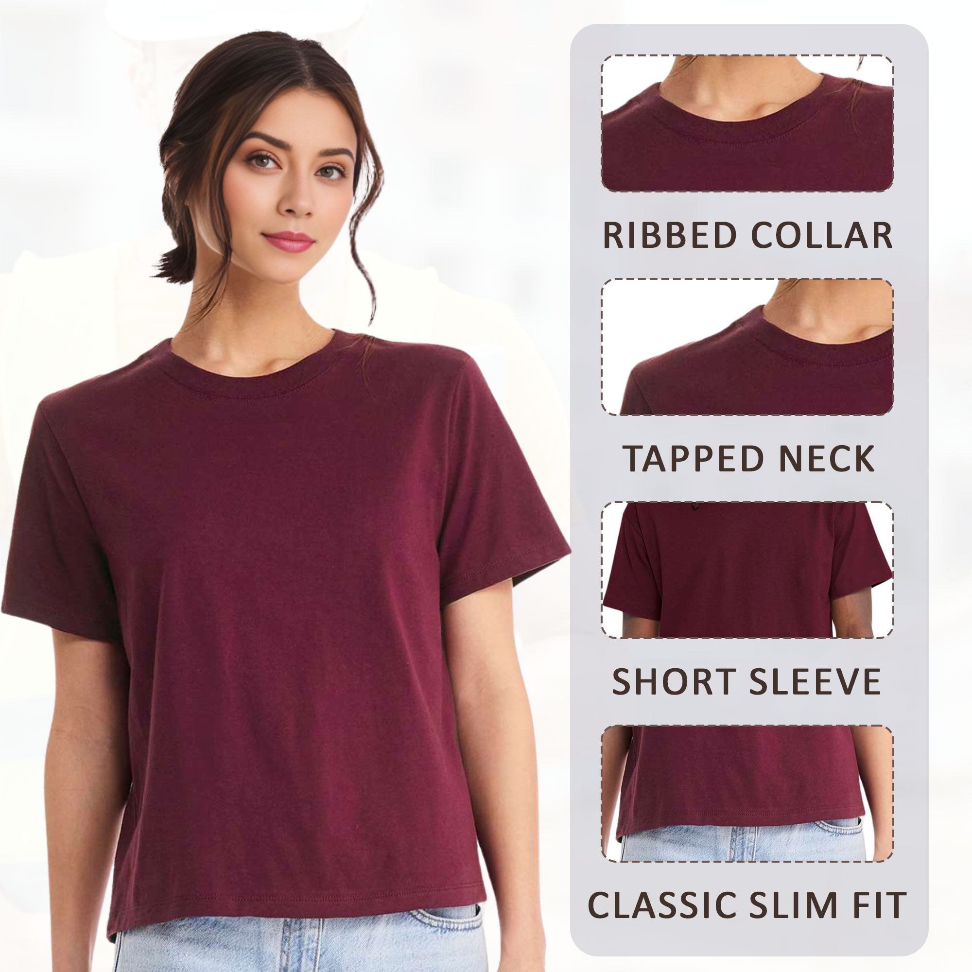 BELLA + CANVAS Women's 6 oz Heavyweight Tee - Image 6