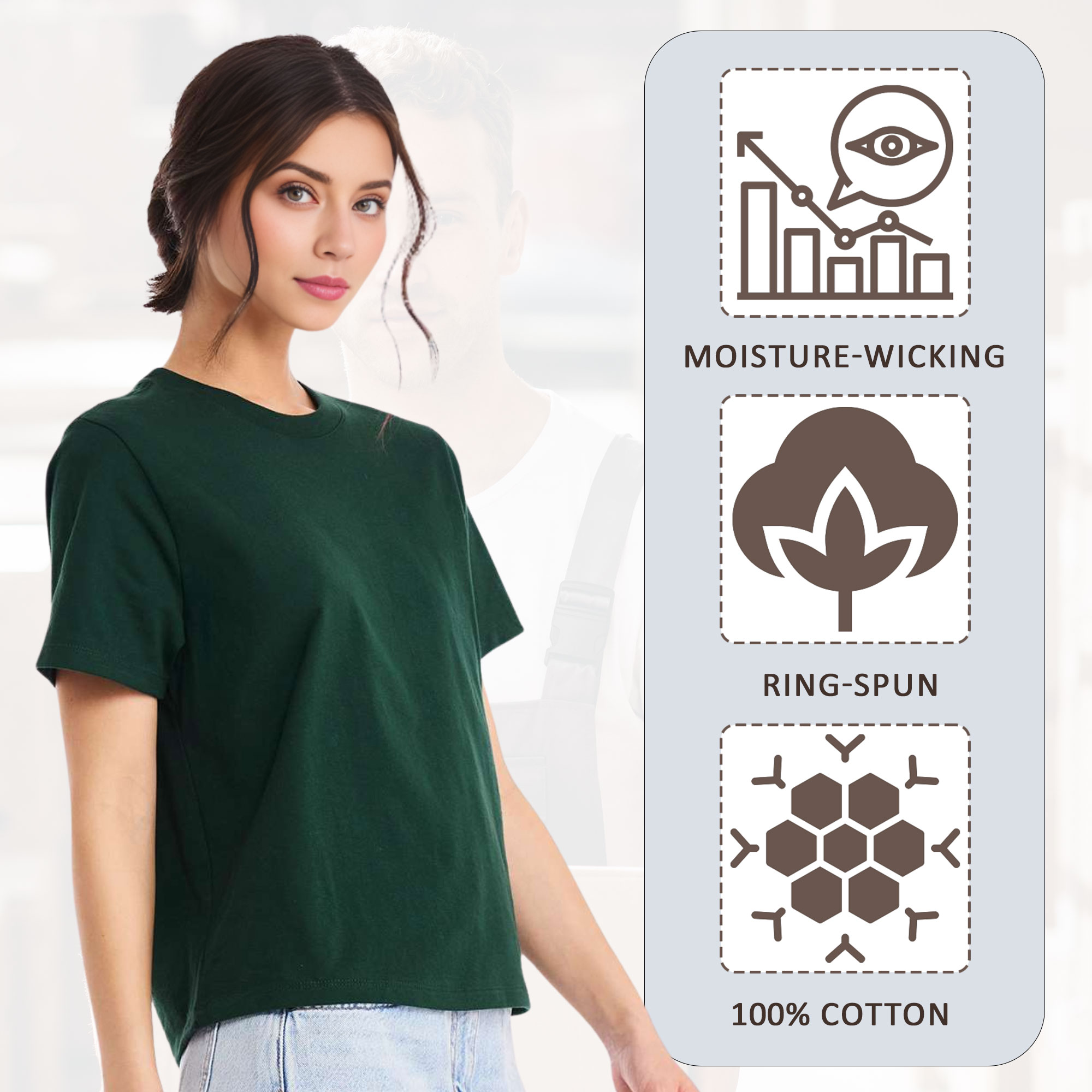 BELLA + CANVAS Women's 6 oz Heavyweight Tee - Image 5