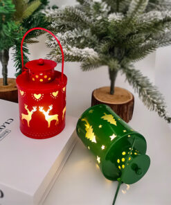 Alternative view of Christmas LED Candle Lantern Small Nordic Wind Light Flameless Electronic Holiday Decor