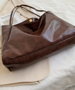 Alternative view of Fashion Handbag New Autumn And Winter Japanese And Korean Large Capacity Soft Leather Shoulder Bag Retro Casual Handbag