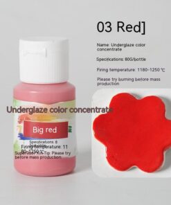 Alternative view of Medium Temperature Ceramic Paints Bottled 80g