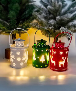 Christmas LED Candle Lantern Small Nordic Wind Light Flameless Electronic Holiday Decor