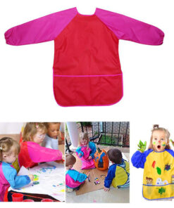 Aprons Learning Education Interesting Toys Waterproof Painting Apron Portable Children Smock Long Sleeve