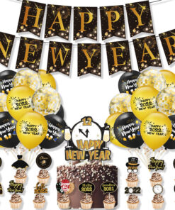 Alternative view of Decorative Balloons Banners And Happy New Year Set For The New Year Party In
