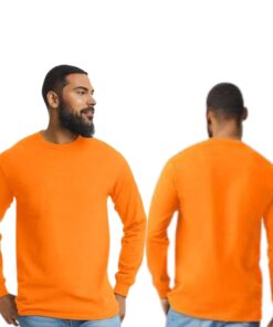 Alternative view of Gildan Men's 100% Cotton Long Sleeve Pocket T-Shirt