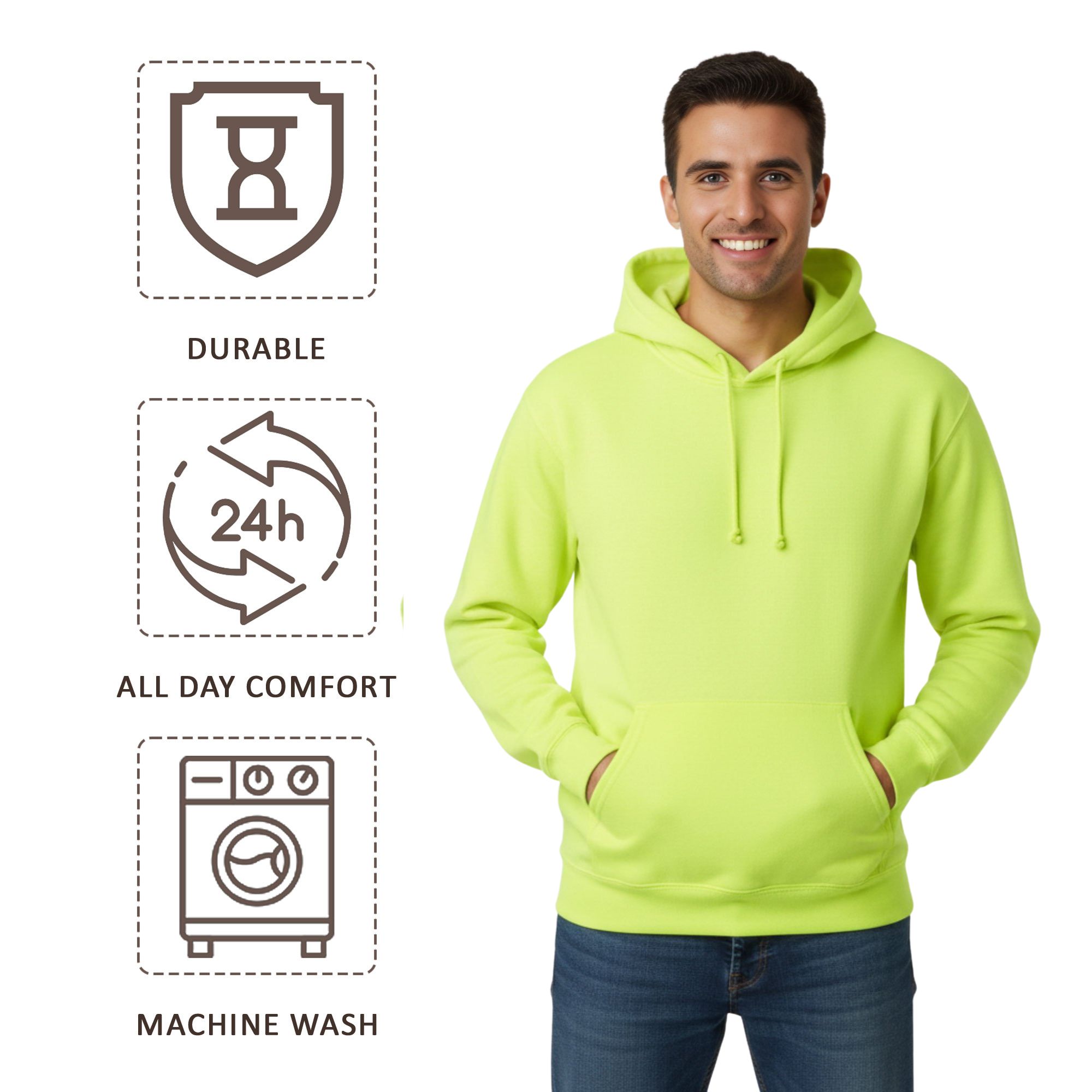 Gildan Men's Heavy Blend Hooded Sweatshirt - 18500 - Image 3