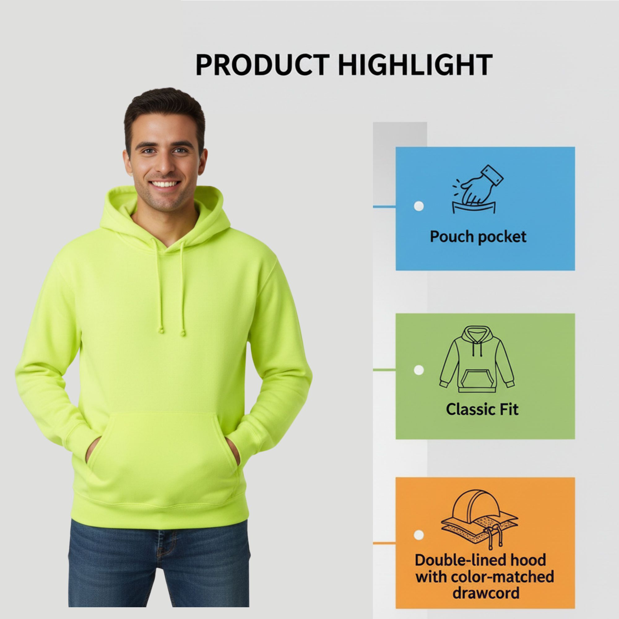 Gildan Men's Heavy Blend Hooded Sweatshirt - 18500 - Image 5