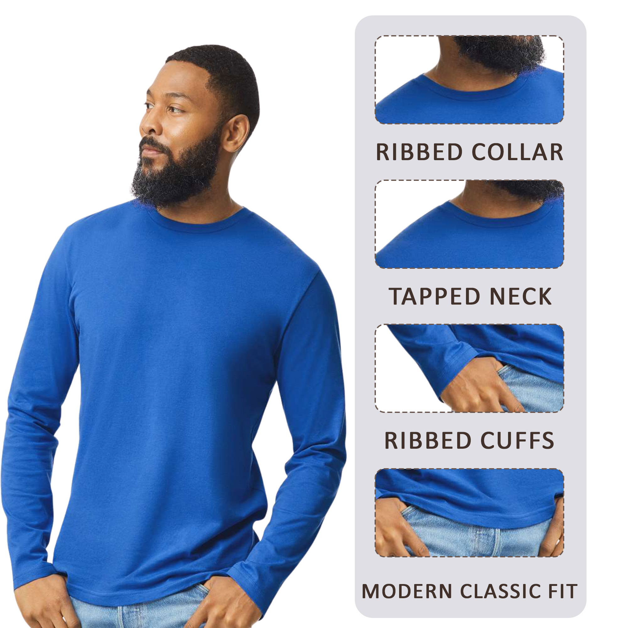 Gildan Unisex Softstyle Long Sleeve T-Shirt - Image 6