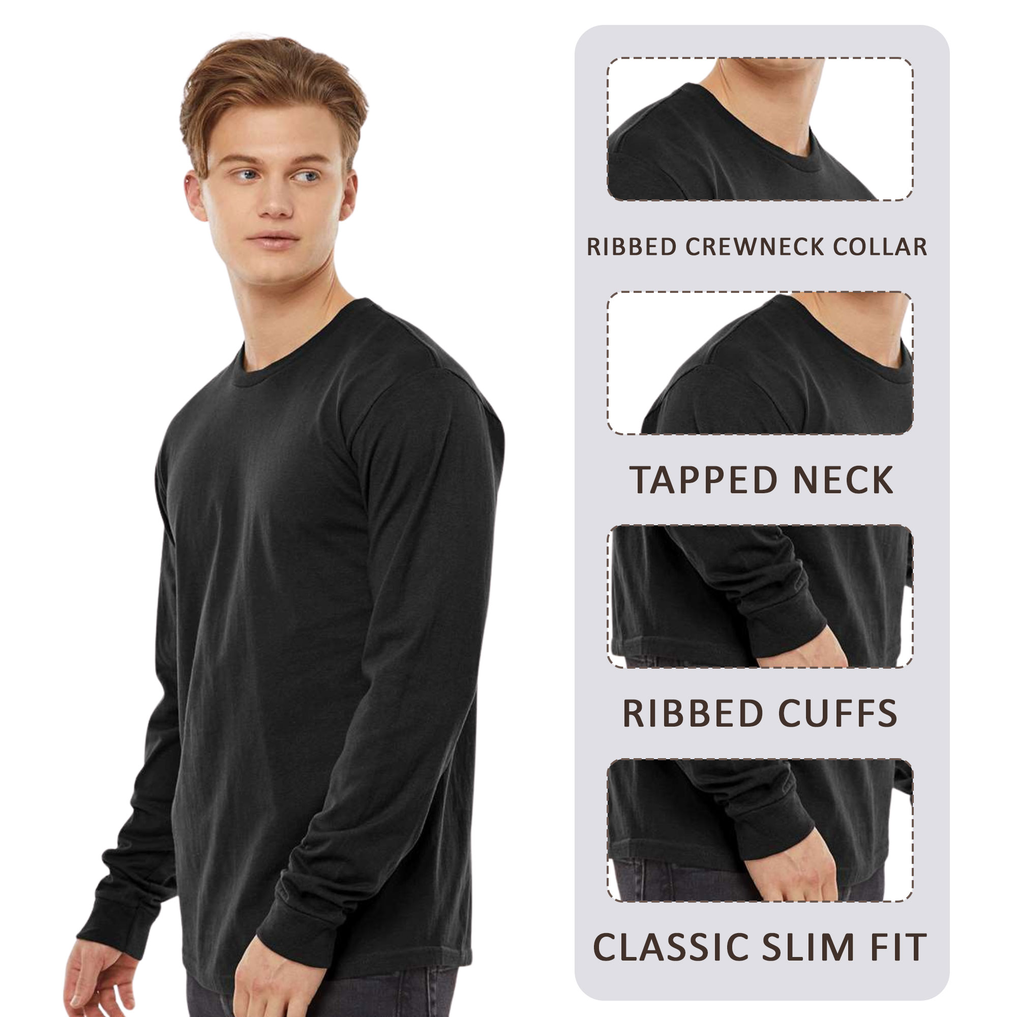 Tultex Men's Heavyweight Jersey Long Sleeve T-Shirt - 291 - Image 3