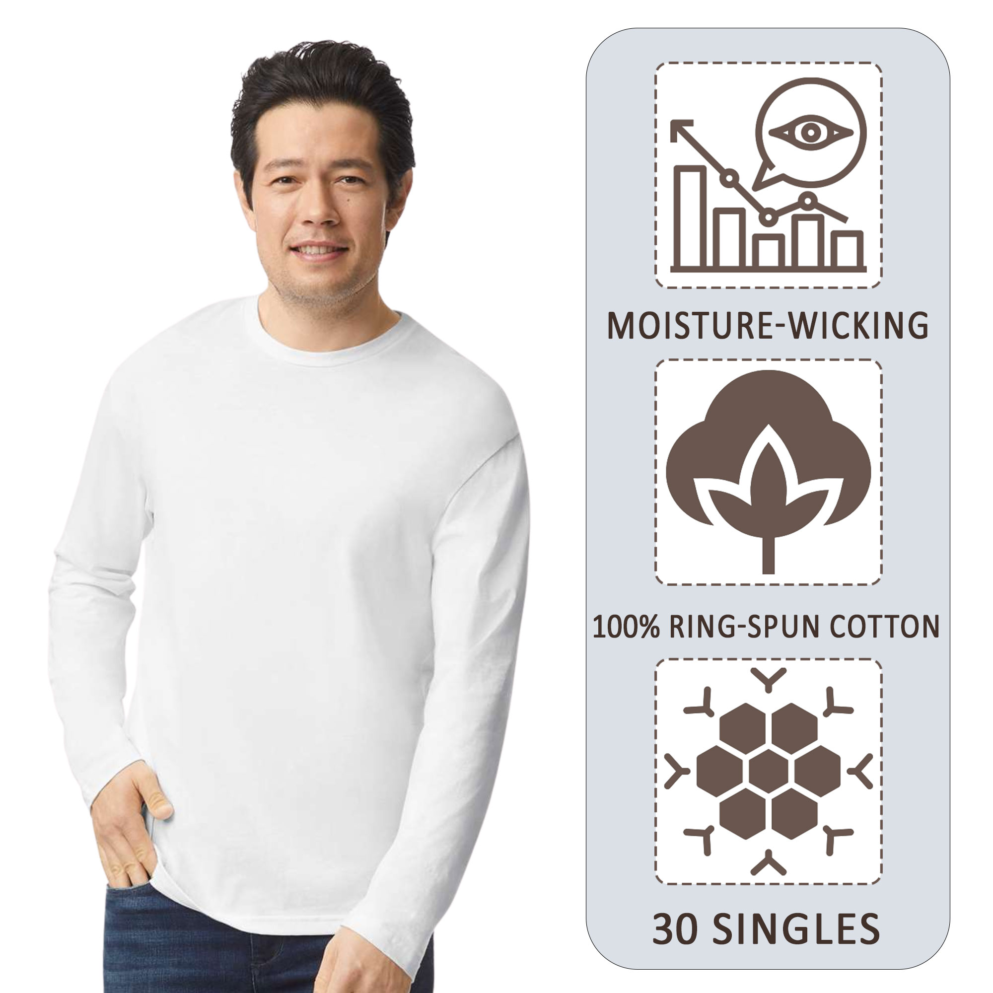 Gildan Unisex Softstyle Long Sleeve T-Shirt - Image 5