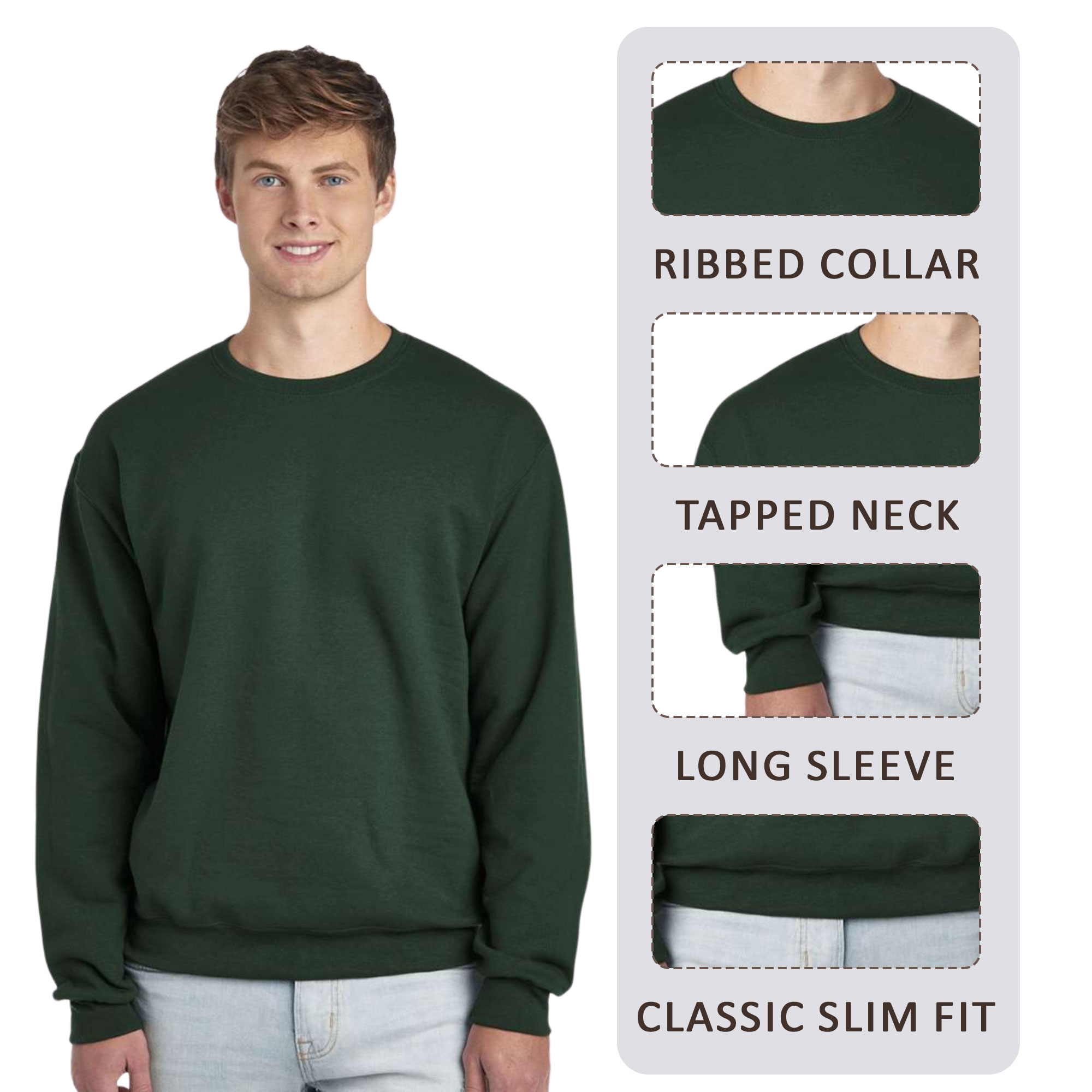 JERZEES Unisex NuBlend Crewneck Sweatshirt - Image 3