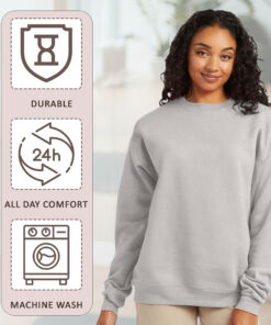 Alternative view of Hanes Unisex EcoSmart Crewneck Sweatshirt - P160