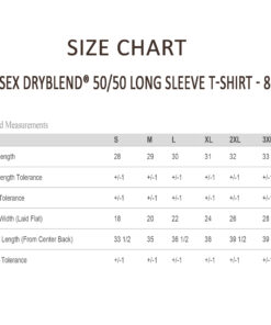 Alternative view of Gildan Unisex DryBlend 50/50 Long Sleeve T-Shirt