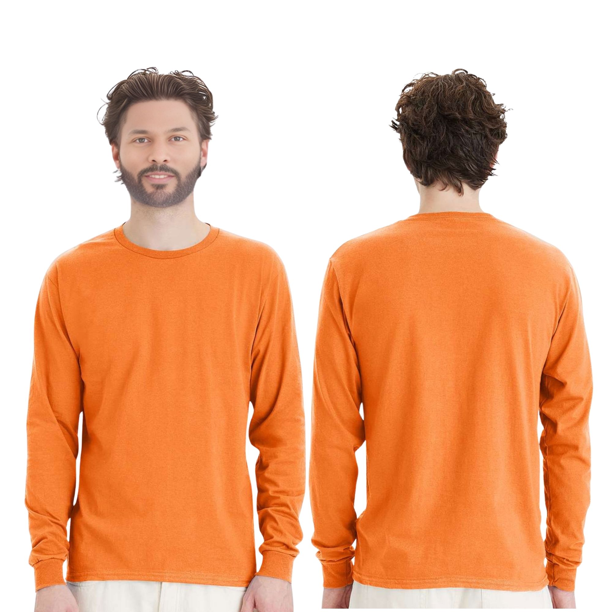 Gildan Men's Heavy Cotton Long Sleeve T-Shirt - Image 2
