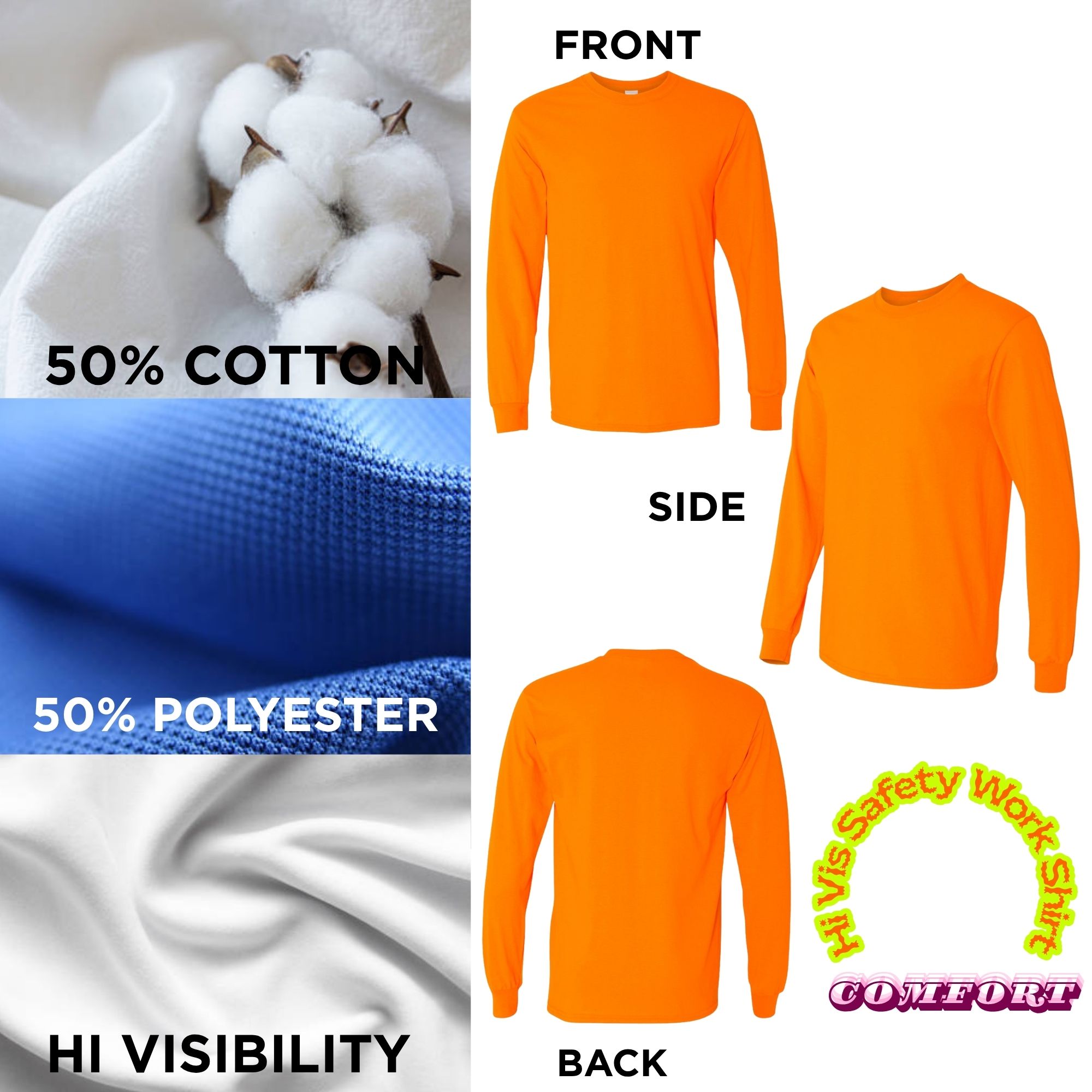 Gildan Men's Heavy Cotton Long Sleeve T-Shirt - Image 4